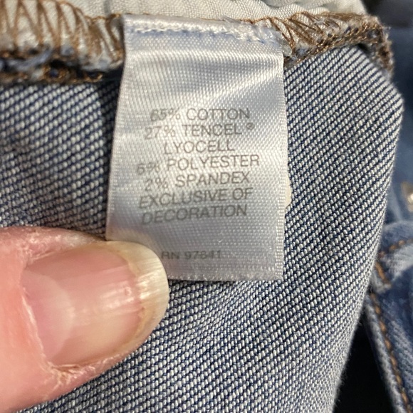EUC J Jill Denim Weekender Straight Leg Jeans,Cotton blend, Embroidery,Boho,Sz 8 - Picture 8 of 11
